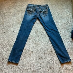 Rock revival, low rise, skinny jeans, size 27 Celine style